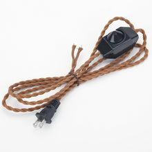 Load image into Gallery viewer, Retro Style Plug-in Cord with Dimmer Switch DIY Lighting Accessories