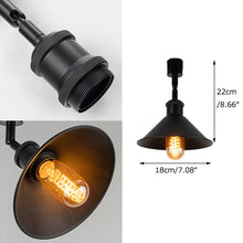 Load image into Gallery viewer, Black Track Head Light Rotatable Tilt Adjustable Accent Lighting Retro Vintage Design