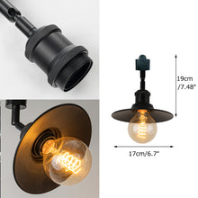 Load image into Gallery viewer, Black Track Head Light Rotatable Tilt Adjustable Accent Lighting Retro Design