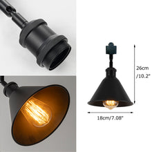 Load image into Gallery viewer, Black Track Head Light Rotatable Tilt Adjusted Accent Lighting Retro Design
