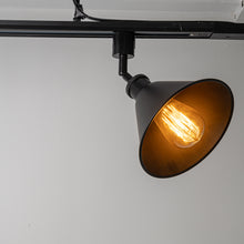 Load image into Gallery viewer, Black Track Head Light Rotatable Tilt Adjusted Accent Lighting Retro Design