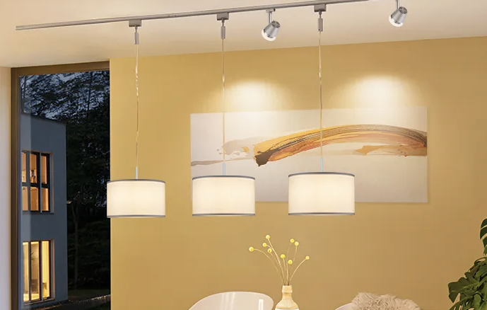 How to install ordinary pendant lights on a track