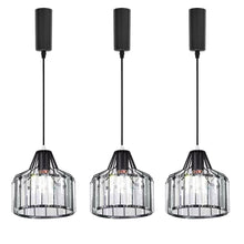 Load image into Gallery viewer, Wired Track Pendant Lights Freely Adjusted Length Crystal Shade Loft Kitchen Sink Lamp Modern Design