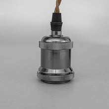 Load image into Gallery viewer, One Track Light Fixture Mini E26 Base Customized Length Hanging Lamp Sloped Position Roof