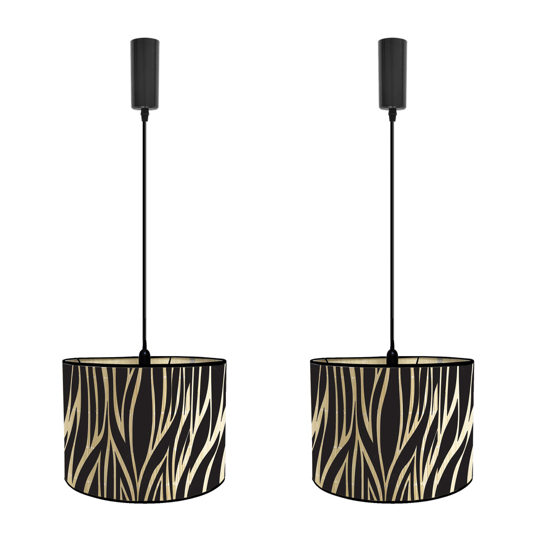 Track Light Adjustable Cable Freely Folding Bamboo Column Shade For Seaside Villa Farmhouse 2Pcs Style B
