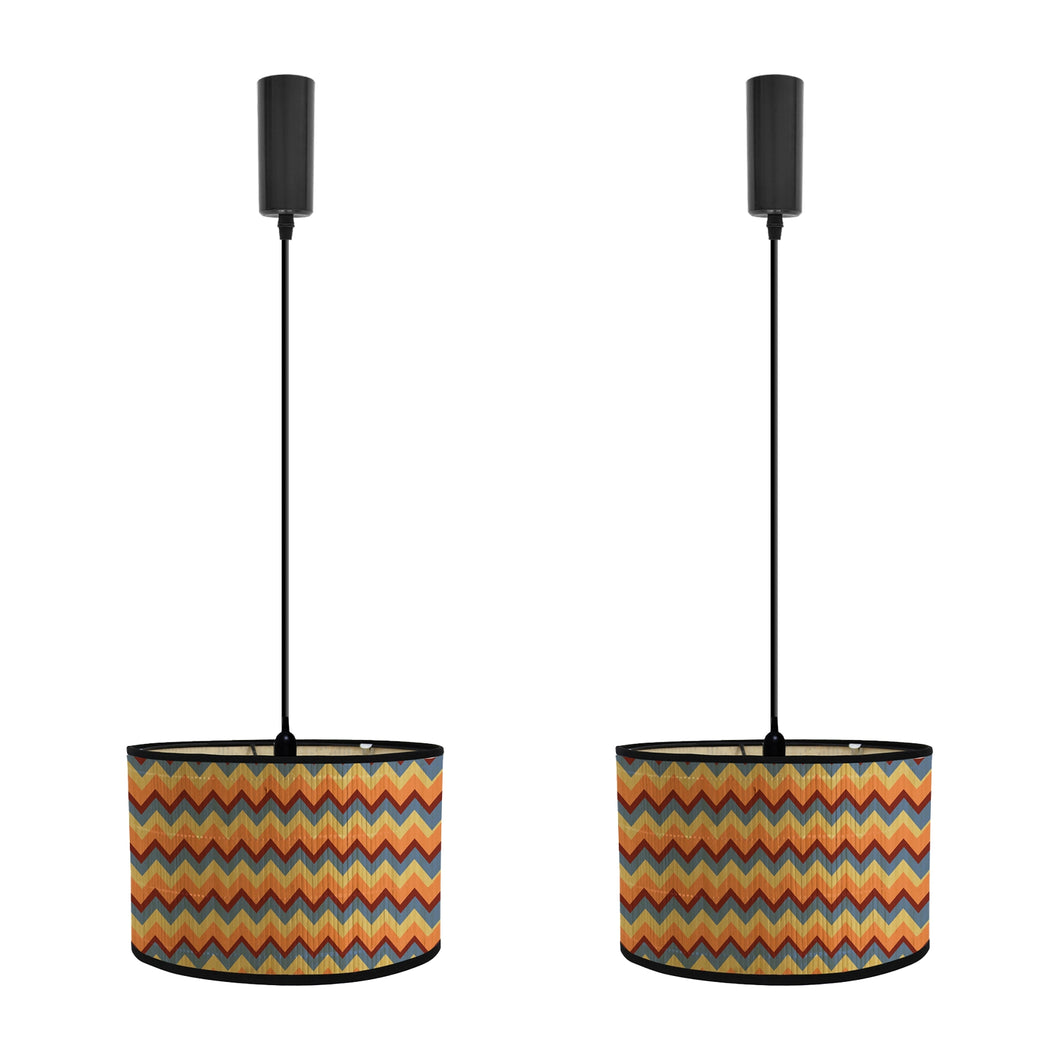 Collapsible Bamboo Column Shade Corded Track Light Adjustable Cable Freely For Seaside Villa Farmhouse 2Pcs C Style