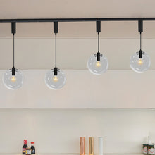 Load image into Gallery viewer, Track Mount Lighting Glass Globe Pendant Kitchen Island Light