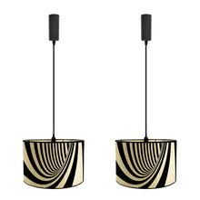 Load image into Gallery viewer, Track Light Adjustable Cable Freely Folding Bamboo Column Shade For Seaside Villa Farmhouse 2Pcs