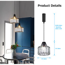Load image into Gallery viewer, Wired Track Pendant Lights Freely Adjusted Length Crystal Shade Loft Kitchen Sink Lamp Modern Design