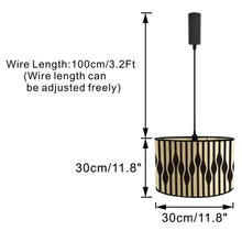 Load image into Gallery viewer, Track Light Adjustable Cable Freely Folding Bamboo Column Shade For Seaside Villa Farmhouse 2Pcs Style C
