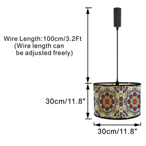 Folding Bamboo Column Shade Corded Track Light Adjustable Cable Freely For Seaside Villa Farmhouse 2Pcs Style D