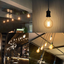 Load image into Gallery viewer, Track Light Fixture Mini E26 Base Black Color Customized Length Hanging Lamp