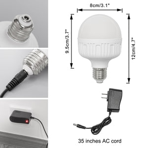 Rechargeable Smart LED Bulbs With Remote Cordless Cloth Shade Modern Design Metal Table Lamp