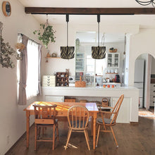 Load image into Gallery viewer, Track Light Adjustable Cable Freely Folding Bamboo Column Shade For Seaside Villa Farmhouse 2Pcs Style B