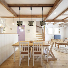 Load image into Gallery viewer, Track Light Adjustable Cable Freely Folding Bamboo Column Shade For Seaside Villa Farmhouse 2Pcs