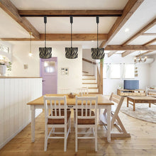 Load image into Gallery viewer, Track Light Adjustable Cable Freely Folding Bamboo Column Shade For Seaside Villa Farmhouse 2Pcs Style B