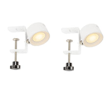 Load image into Gallery viewer, Clip-on Touch Switch Rechargeable Dimmable Spotlight Removable Magnetic 360° Rotating White/Black