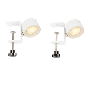 Clip-on Touch Switch Rechargeable Dimmable Spotlight Removable Magnetic 360° Rotating White/Black