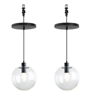 Ceiling Spotlights Remodel Droplight Glass Ball Shade Modern Design Hanging Light Conversion Kit For E26 Ceiling Lamp
