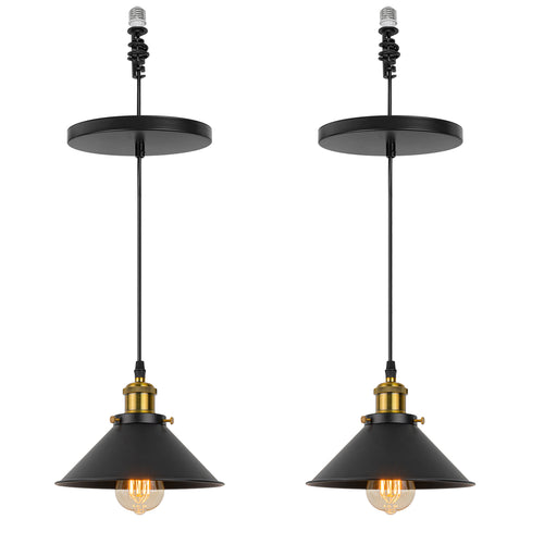 Ceiling Spotlight Conversion Metal Pendant Light E26 Base Connector Adjusted Height Droplight Conversion Kit For E26 Ceiling Lamp