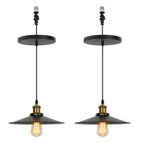 Ceiling Spotlights Remodeling Pendant Lighting E26 Base Connector Retro Design Metal Lamp Conversion Kit For E26 Ceiling Lamp