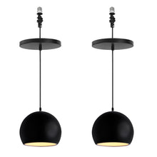 Load image into Gallery viewer, Ceiling Spotlights Remodel Droplight Black Shade Vintage Design Hanging Light Conversion Kit For E26 Ceiling Lamp