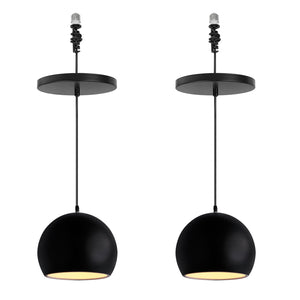 Ceiling Spotlights Remodel Droplight Black Shade Vintage Design Hanging Light Conversion Kit For E26 Ceiling Lamp
