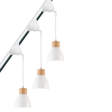 Load image into Gallery viewer, Sloped Position Track Light E26 Base Blue Shade Modern Adjusted or Fixed Hanging Lamp Inclined Roof