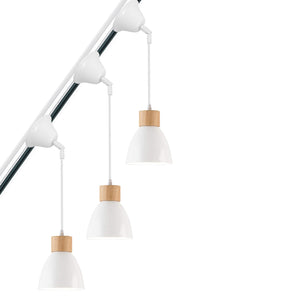 Sloped Position Track Light E26 Base Blue Shade Modern Adjusted or Fixed Hanging Lamp Inclined Roof