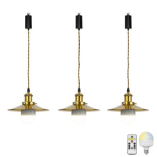 Load image into Gallery viewer, Wireless Smart RGB LED Bulbs Rechargeable Battery Remote Adjusted Cord Pendant Light