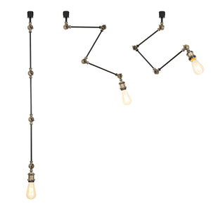 Adjustable Angle Direction Track Lamp E26 Bronze Mini Base Vintage Design Lighting