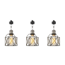 Load image into Gallery viewer, Hollow Cage Metal Shade Track Light Rotatable Tilt Adjustable Accent Lighting Vintage Design