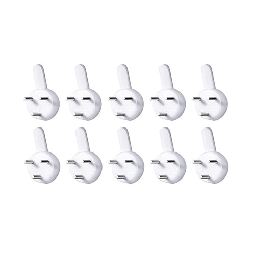 10 Pcs Plastic Nail Hooks for Wall Lamp Wall Picture