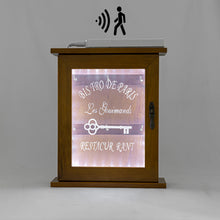 Load image into Gallery viewer, Vintage Design Entry Key Holder Idea Wall Storage Decoration Rechargeable Human Motion Sensor Light Creative Hanging Key Rack