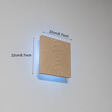 Load image into Gallery viewer, Handmade Natural Wooden Convenient Hook Wall Sconce Go Wire-Free Battery Background Light
