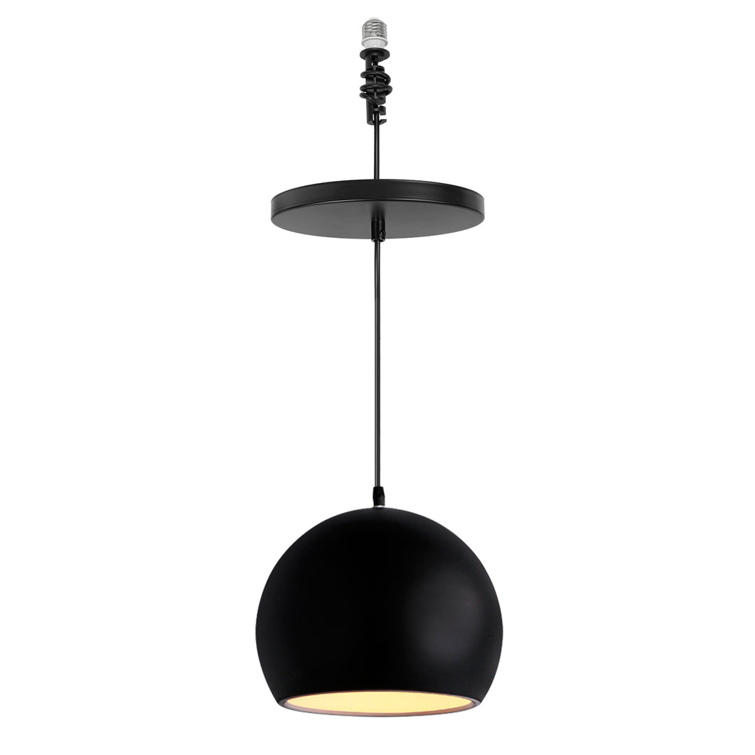 Ceiling Spotlights Remodel Droplight Black Shade Vintage Design Hanging Light Conversion Kit For E26 Ceiling Lamp