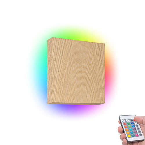 Handmade Natural Wooden Convenient Hook Wall Sconce Go Wire-Free Battery Background Light