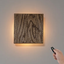 Load image into Gallery viewer, Handmade Wooden Convenient Hook Wall Sconce Go Wire-Free Battery Background Light