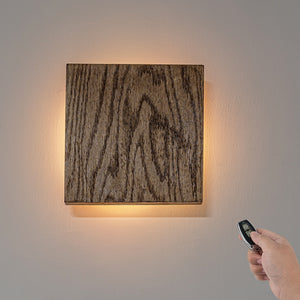 Handmade Wooden Convenient Hook Wall Sconce Go Wire-Free Battery Background Light