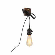 Load image into Gallery viewer, 9.8Feet Plug In Cord Mini Base Wall Lighting Adjustable Wire Length Convenient Hook Install Vintage Design
