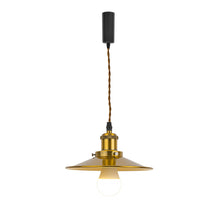 Load image into Gallery viewer, RGB LED Bulb With Remote Corded Dimmable Adjust Height Gold Track Pendant Light