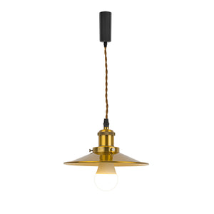 RGB LED Bulb With Remote Corded Dimmable Adjust Height Gold Track Pendant Light