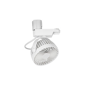 Track Ceiling White Mini Fan Easy To Install Adjustable Angle Simple Design For Air Circulation