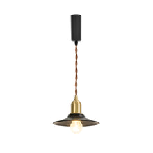 Load image into Gallery viewer, Track Mount Lighting Mini Black Shade Brass Base Pendant Kitchen Island Light