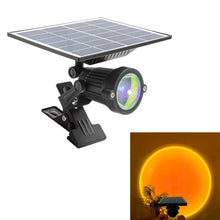 Load image into Gallery viewer, Clamp Floor Outdoor Sunset Ambiance Floodlight Waterproof Solar Power Three Ways Use Projection Light