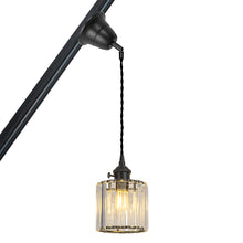 Load image into Gallery viewer, Sloped Position Modern Crystal Track Light E26 Base Adjusted Hanging Lamp Inclined Roof