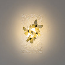 Load image into Gallery viewer, Clear Ripple Background With Cute Beige Butterfly Battery Run Remote Night Light For Bedsides Home