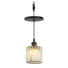 Load image into Gallery viewer, Ceiling Spotlight Remodel Modern Crystal Lampshade E26 Connection Hanging Light Conversion Kit