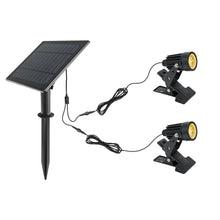 Load image into Gallery viewer, Three Ways Use Clip Floor Landscape Spot Lamp Waterproof Solar Lamp for Garden Gate Fence