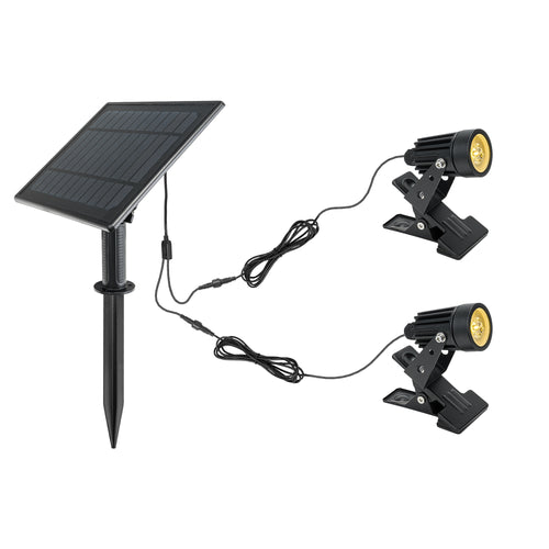 Three Ways Use Clip Floor Landscape Spot Lamp Waterproof Solar Lamp for Garden Gate Fence
